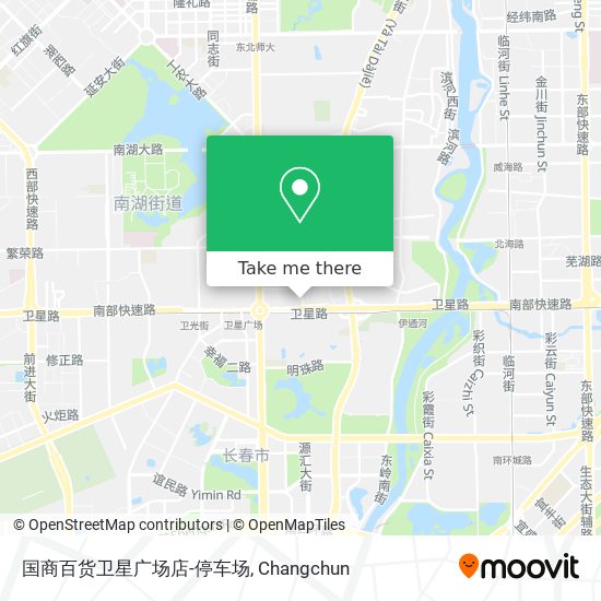 国商百货卫星广场店-停车场 map