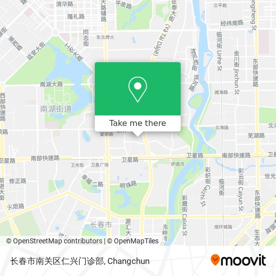 长春市南关区仁兴门诊部 map