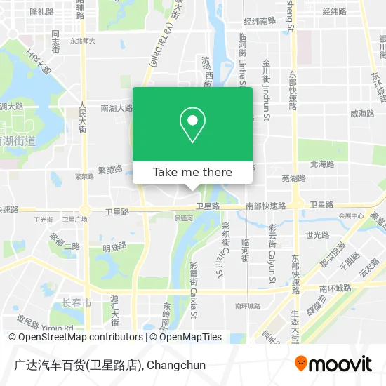 广达汽车百货(卫星路店) map