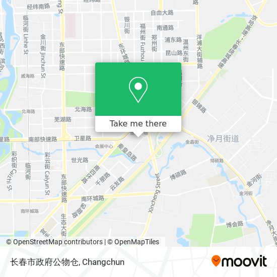 长春市政府公物仓 map