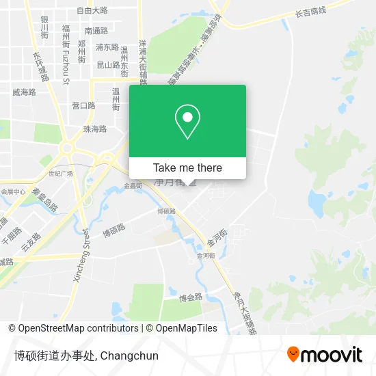 博硕街道办事处 map