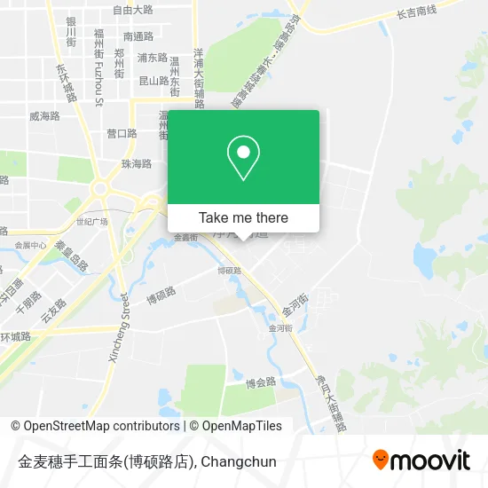 金麦穗手工面条(博硕路店) map