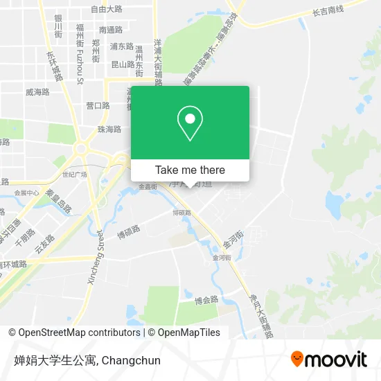 婵娟大学生公寓 map