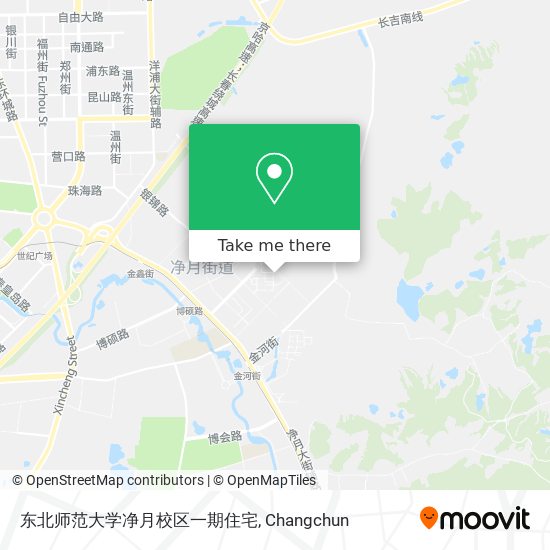 东北师范大学净月校区一期住宅 map