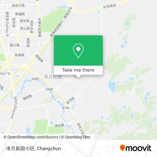 净月新园小区 map