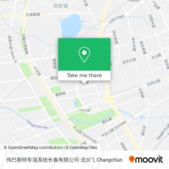 伟巴斯特车顶系统长春有限公司-北3门 map