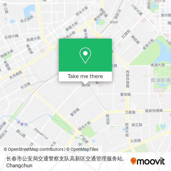 长春市公安局交通警察支队高新区交通管理服务站 map