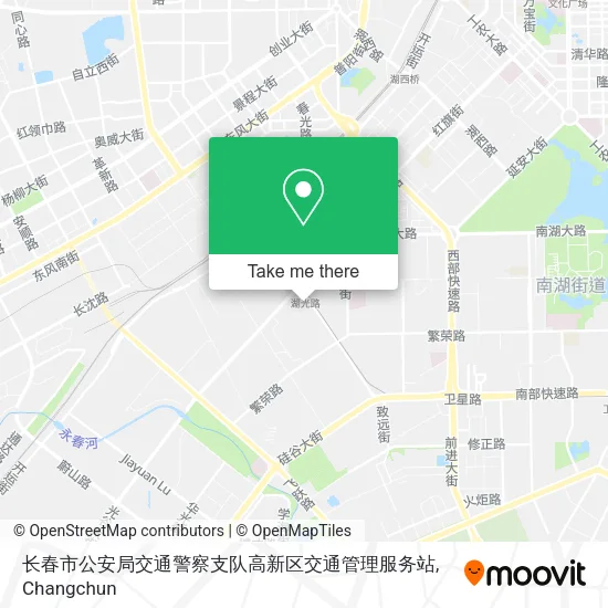 长春市公安局交通警察支队高新区交通管理服务站 map