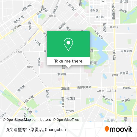 顶尖造型专业染烫店 map