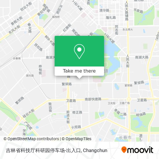 吉林省科技厅科研园停车场-出入口 map