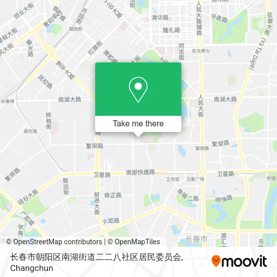 长春市朝阳区南湖街道二二八社区居民委员会 map