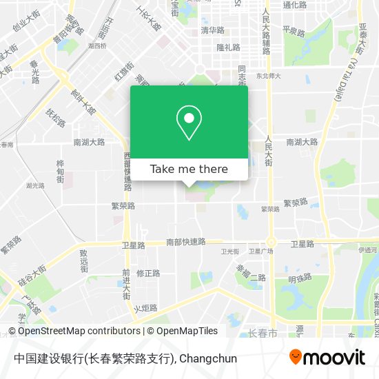 中国建设银行(长春繁荣路支行) map