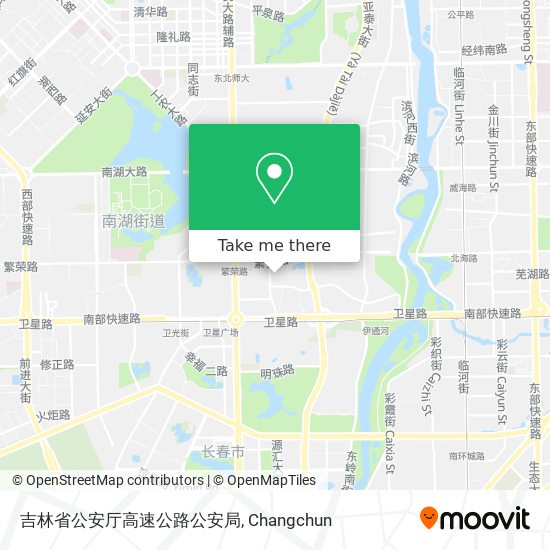 吉林省公安厅高速公路公安局 map