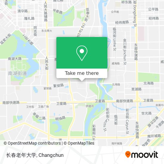 长春老年大学 map