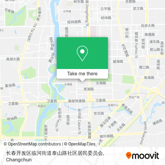 长春开发区临河街道泰山路社区居民委员会 map