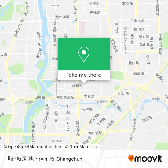 世纪新居-地下停车场 map