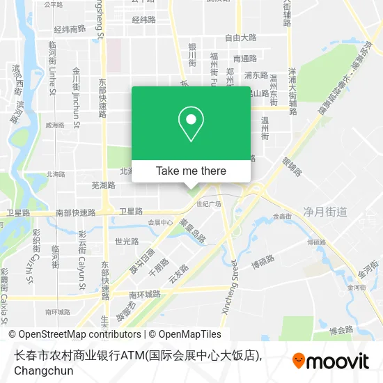 长春市农村商业银行ATM(国际会展中心大饭店) map