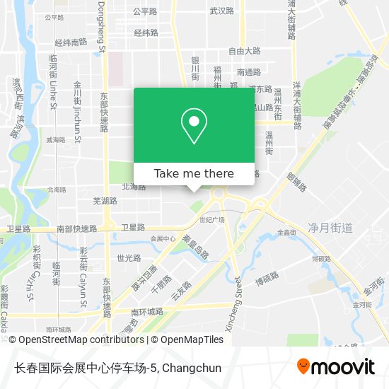 长春国际会展中心停车场-5 map
