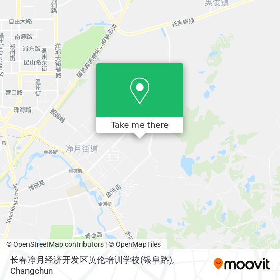 长春净月经济开发区英伦培训学校(银阜路) map