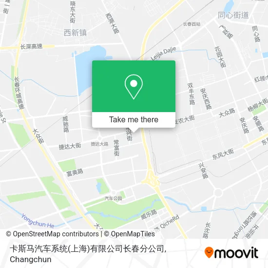 卡斯马汽车系统(上海)有限公司长春分公司 map