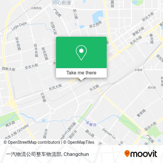 一汽物流公司整车物流部 map