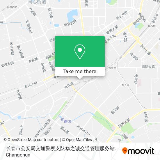 长春市公安局交通警察支队华之诚交通管理服务站 map