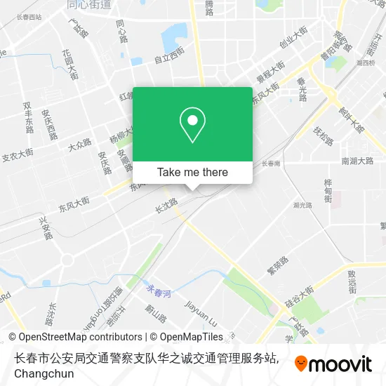 长春市公安局交通警察支队华之诚交通管理服务站 map