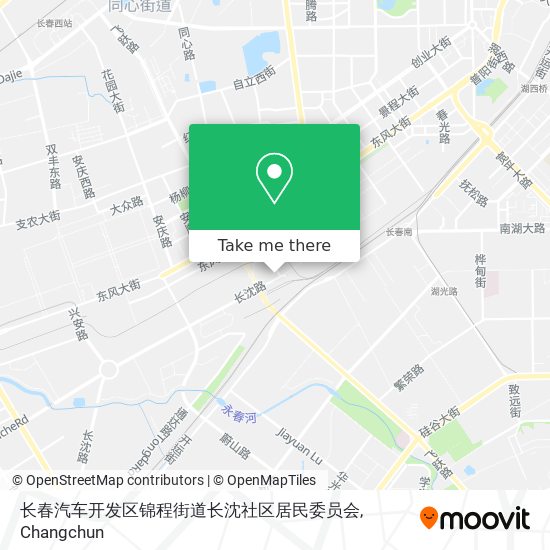 长春汽车开发区锦程街道长沈社区居民委员会 map
