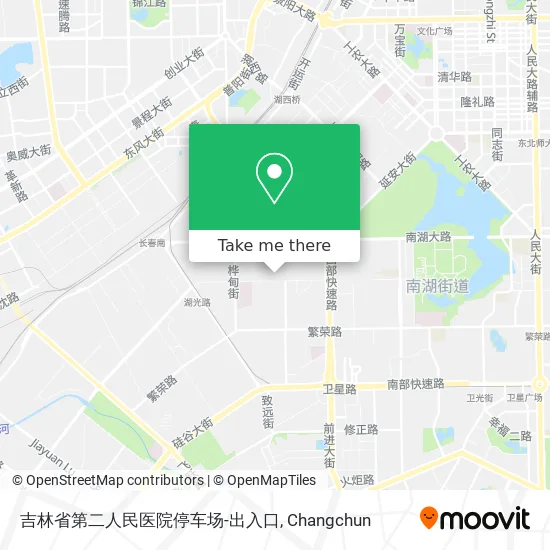 吉林省第二人民医院停车场-出入口 map