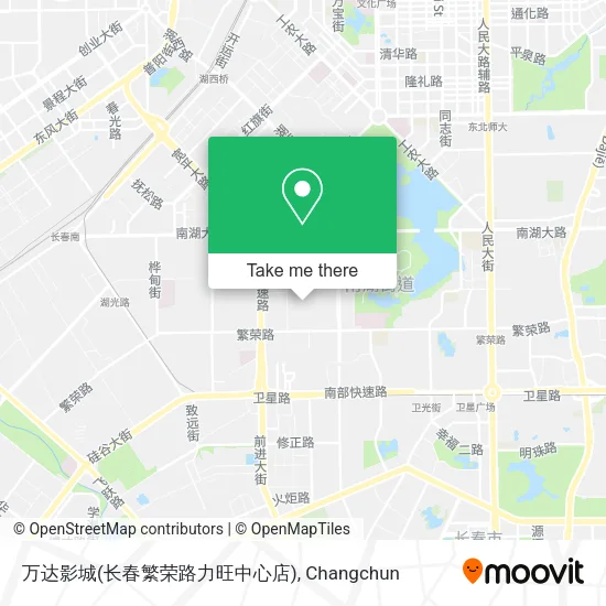万达影城(长春繁荣路力旺中心店) map