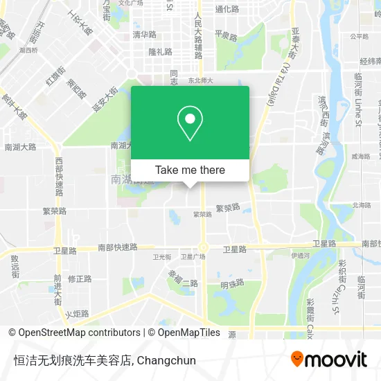 恒洁无划痕洗车美容店 map