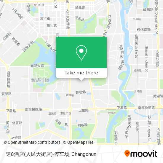 速8酒店(人民大街店)-停车场 map
