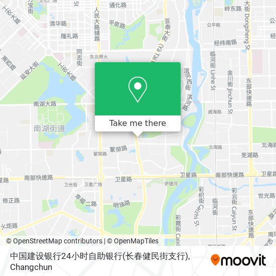 中国建设银行24小时自助银行(长春健民街支行) map