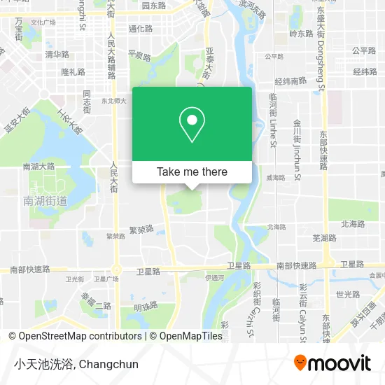 小天池洗浴 map