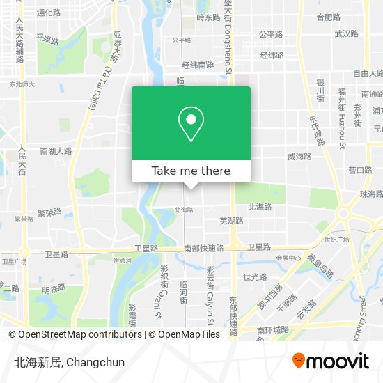 北海新居 map