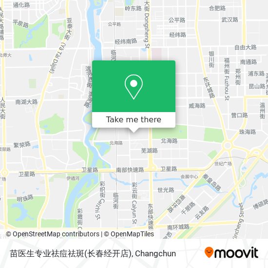 苗医生专业祛痘祛斑(长春经开店) map