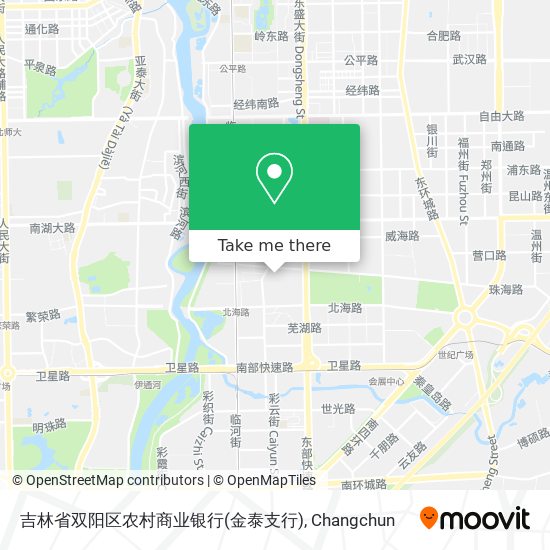 吉林省双阳区农村商业银行(金泰支行) map