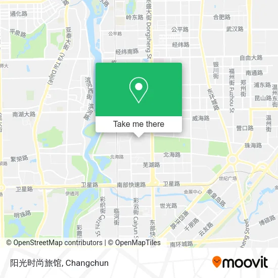 阳光时尚旅馆 map