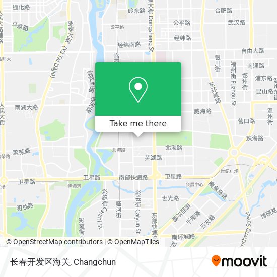 长春开发区海关 map