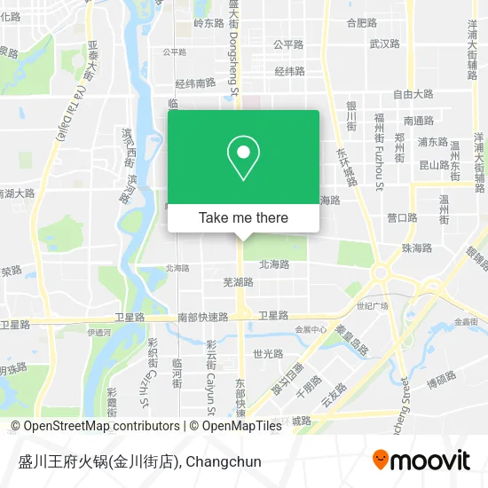 盛川王府火锅(金川街店) map