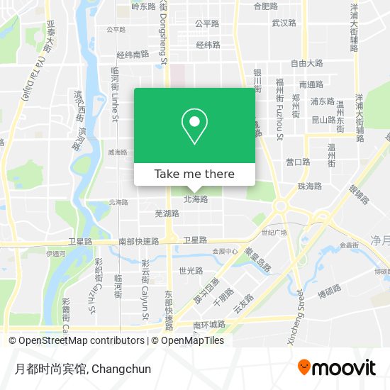 月都时尚宾馆 map