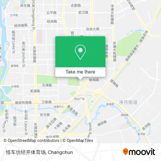 怪车坊经开体育场 map