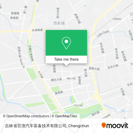 吉林省百浪汽车装备技术有限公司 map