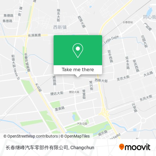长春继峰汽车零部件有限公司 map