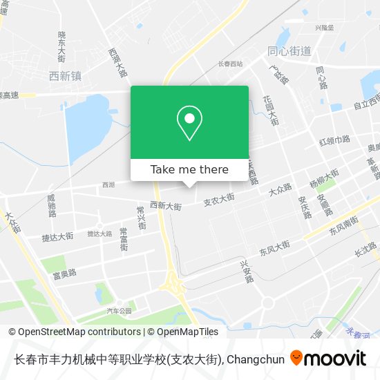 长春市丰力机械中等职业学校(支农大街) map