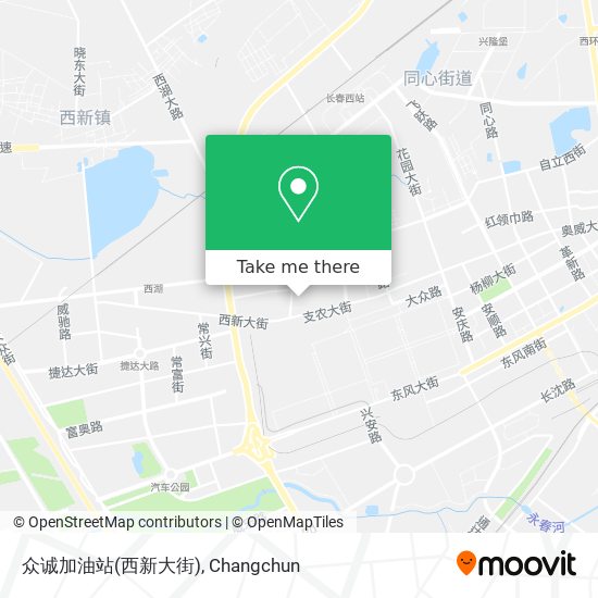 众诚加油站(西新大街) map