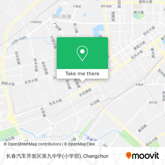 长春汽车开发区第九中学(小学部) map