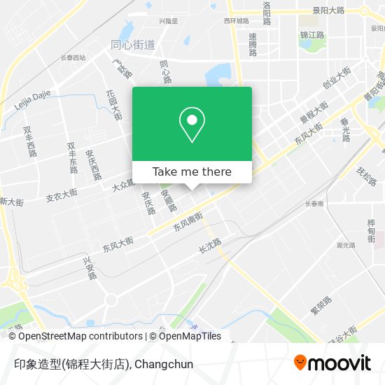 印象造型(锦程大街店) map