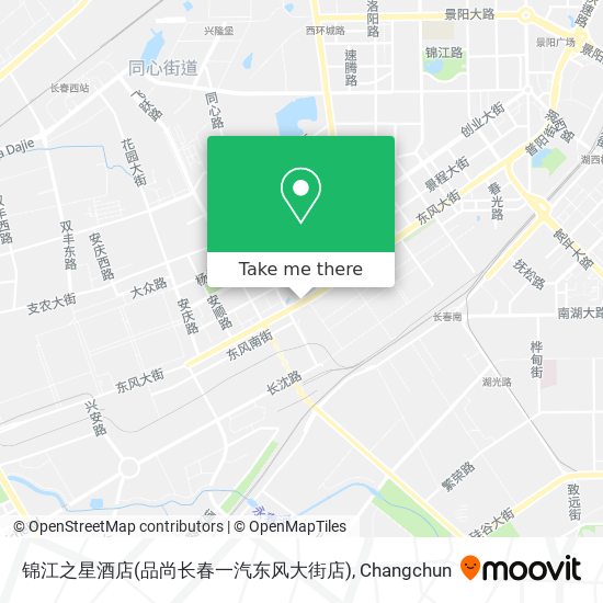 锦江之星酒店(品尚长春一汽东风大街店) map