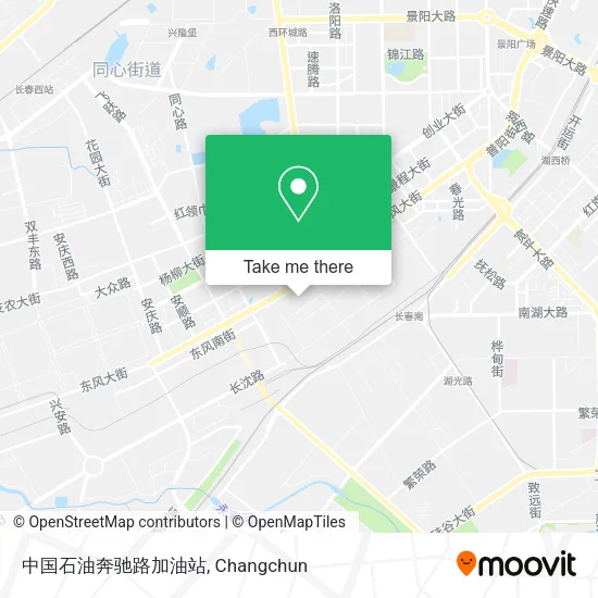 中国石油奔驰路加油站 map